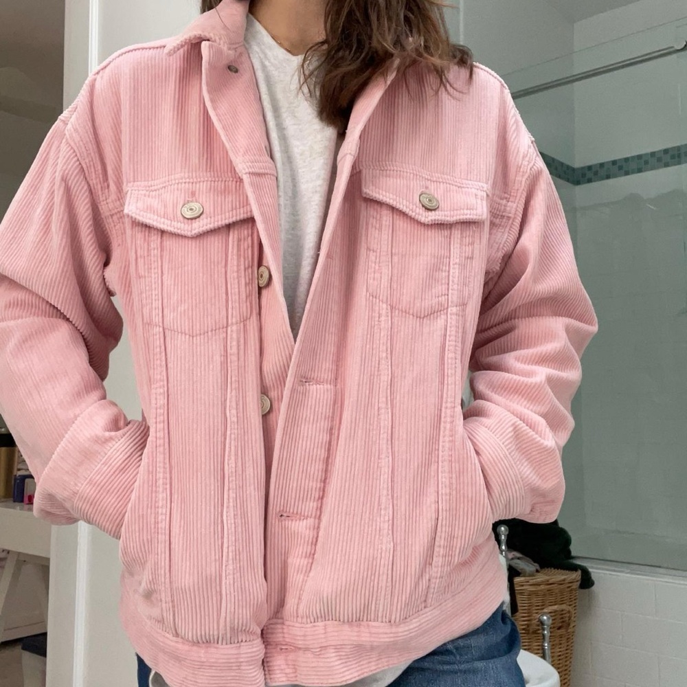 Pink BDG Urban Outfitters Corduroy Jacket